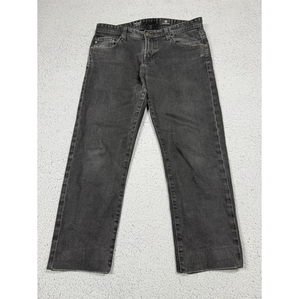AG Adriano Goldschmied Tellis‎ Jeans Mens 32x25 Gray Slim Tapered Stretch Denim